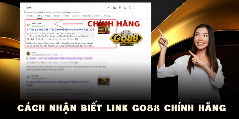 Nhận biết chuẩn các link vào GO88 chính hãng